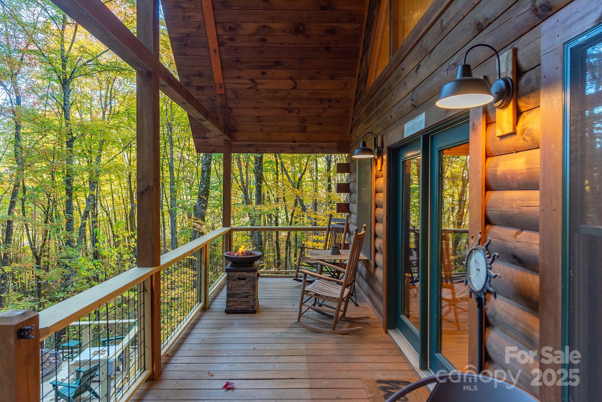 100 Candlemaker Trail Maggie Valley, NC 28751 - Photo 28 of 34 a view of balcony with chairs
