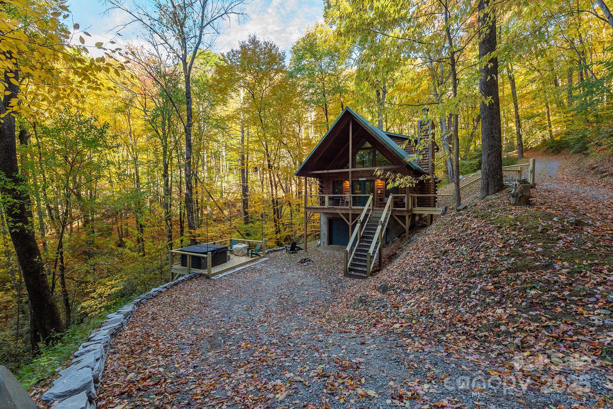 100 Candlemaker Trail Maggie Valley, NC 28751 - Photo 32 of 34 a view of outdoor space yard and patio
