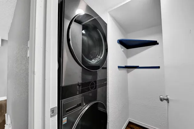 a close view of utility and utility room