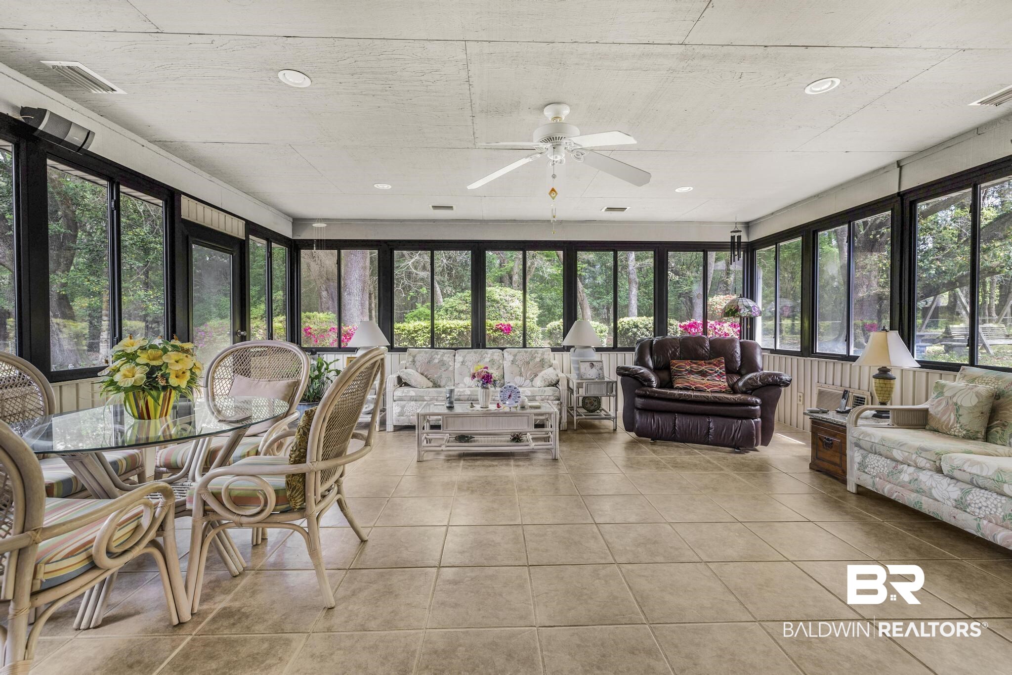 10207 Plantation Drive Daphne, AL 36526 - Photo 41 of 48 Sunroom / solarium with tile patterned flooring and recessed lighting
