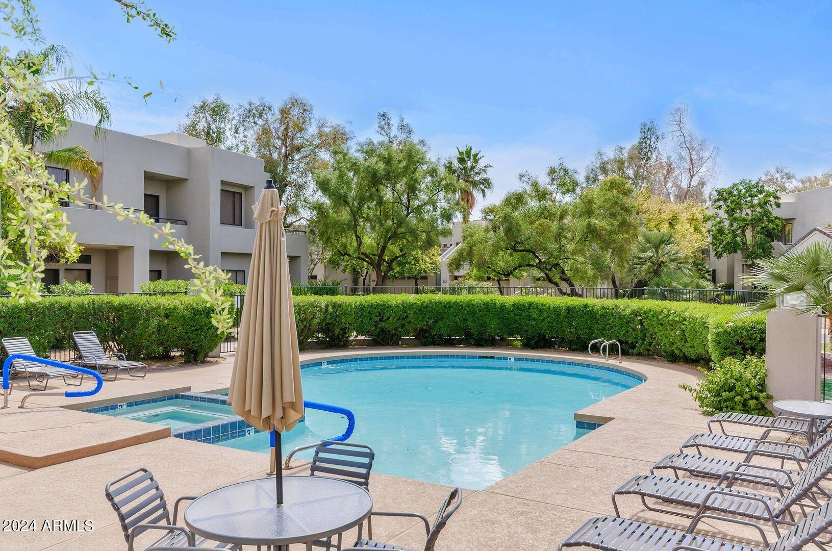 7700 East Gainey Ranch Road, Unit 215 Scottsdale, AZ 85258 - Photo 5 of 24 Pool/Steps Away