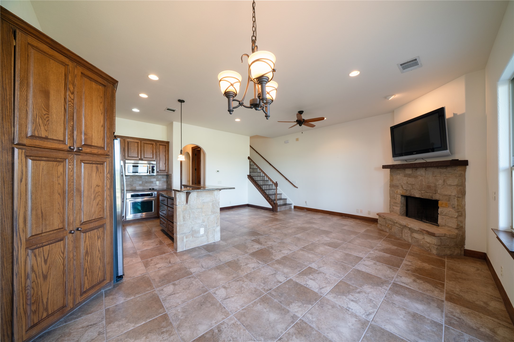 17545 West Reed Park Road, Unit 2 Jonestown, TX 78645 - Photo 11 of 39 a view of a livingroom with a kitchen