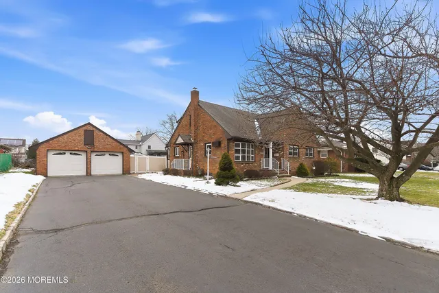 a view of large house with a street