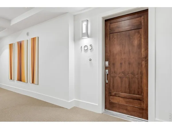 a view of a bathroom with a door