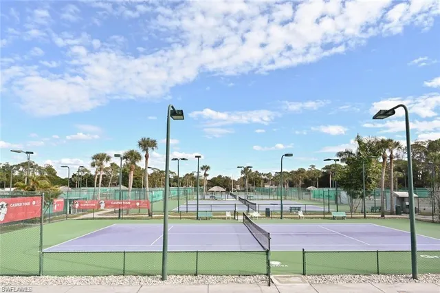 a view of a road with a yard