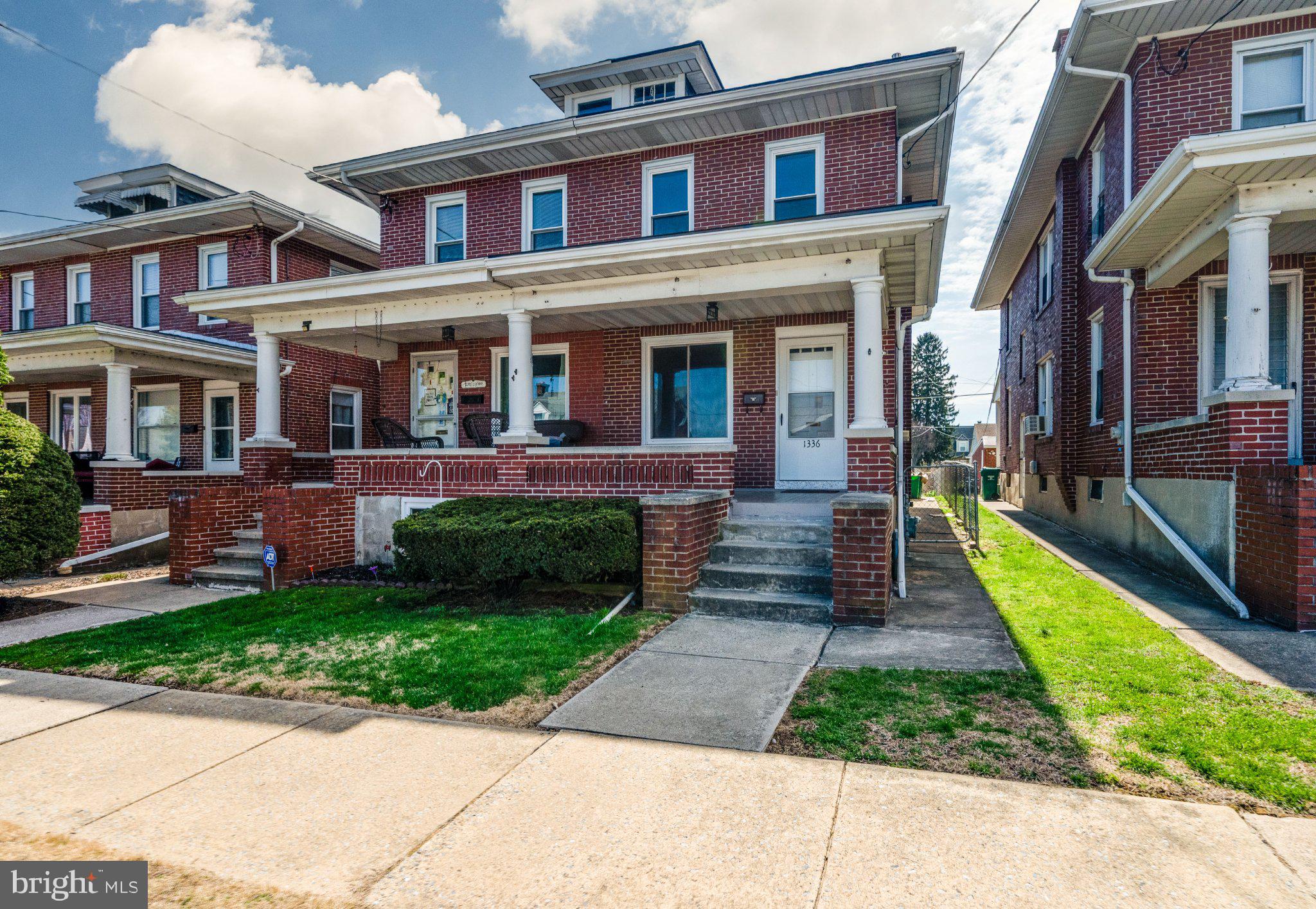 1336 Fern Avenue Reading, PA 19607 - Photo 1 of 21 Charming brick duplex with inviting porch.