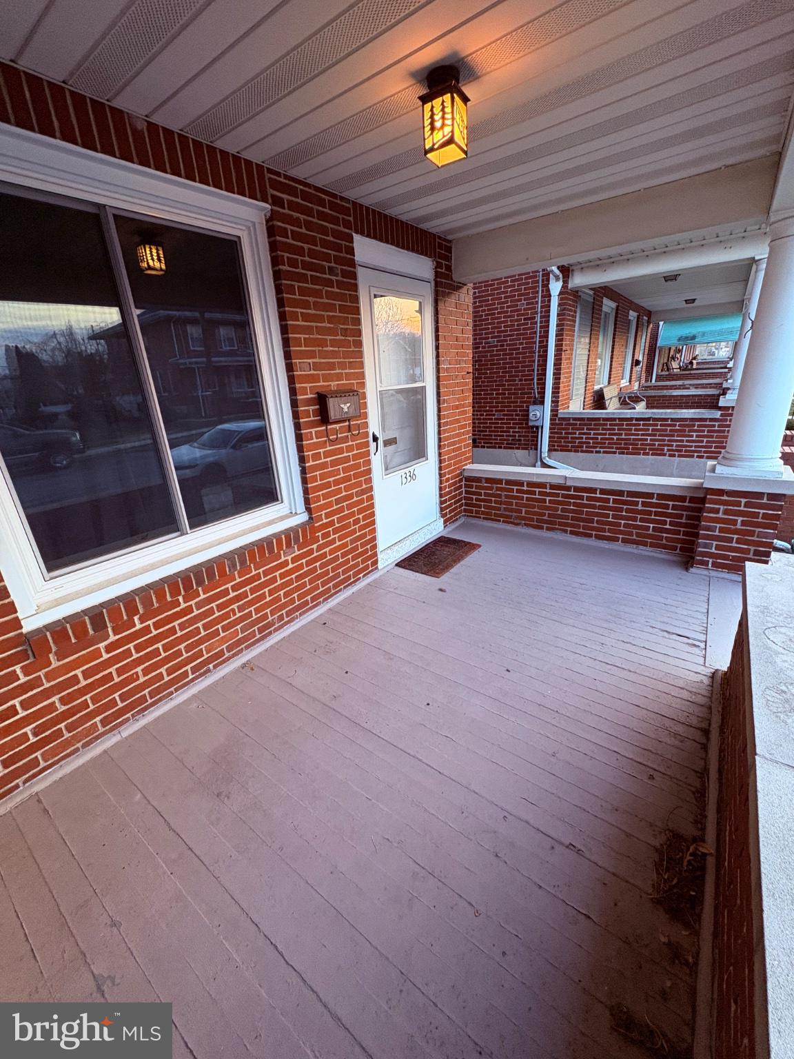 1336 Fern Avenue Reading, PA 19607 - Photo 3 of 13 Charming brick entryway with light.