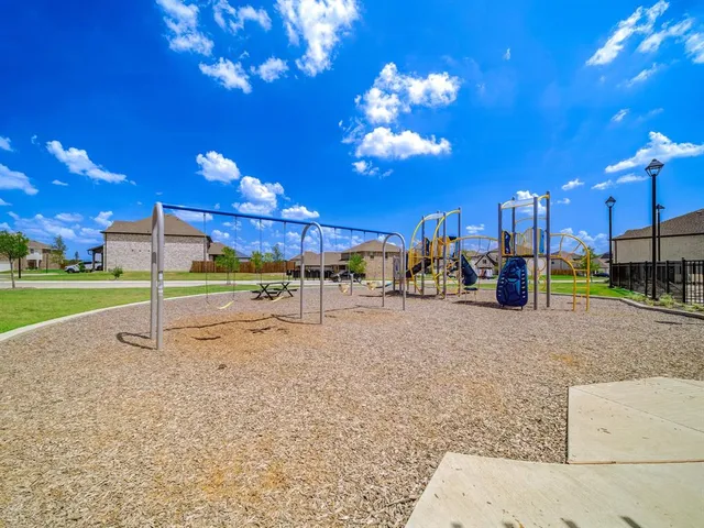 a view of an outdoor space and swimming pool