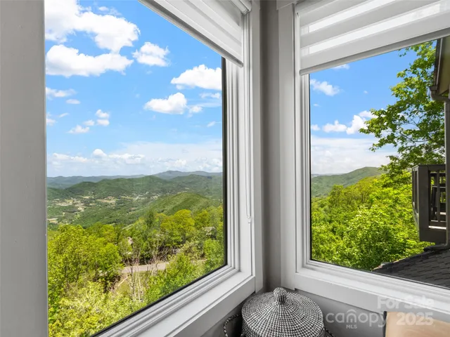 a view of sky from window