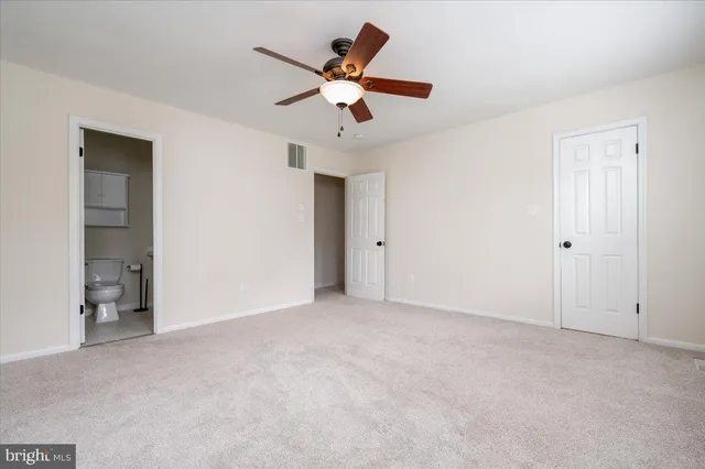 a view of an empty room