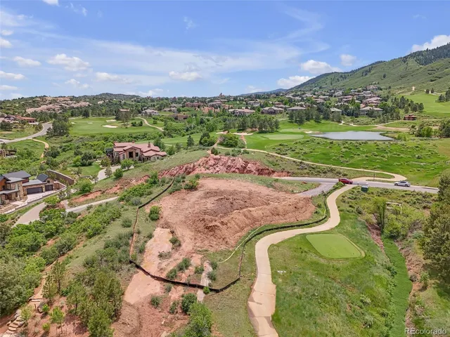 a view of a swimming pool and a mountain