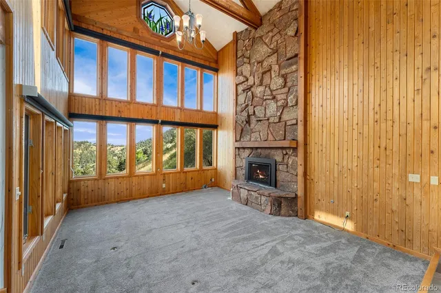 a balcony with an outdoor space