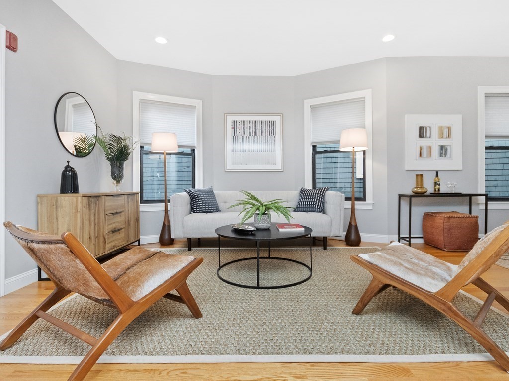 286 Summer Street, Unit 2 Somerville, MA 02144 - Photo 3 of 37 a living room with furniture a rug and a window