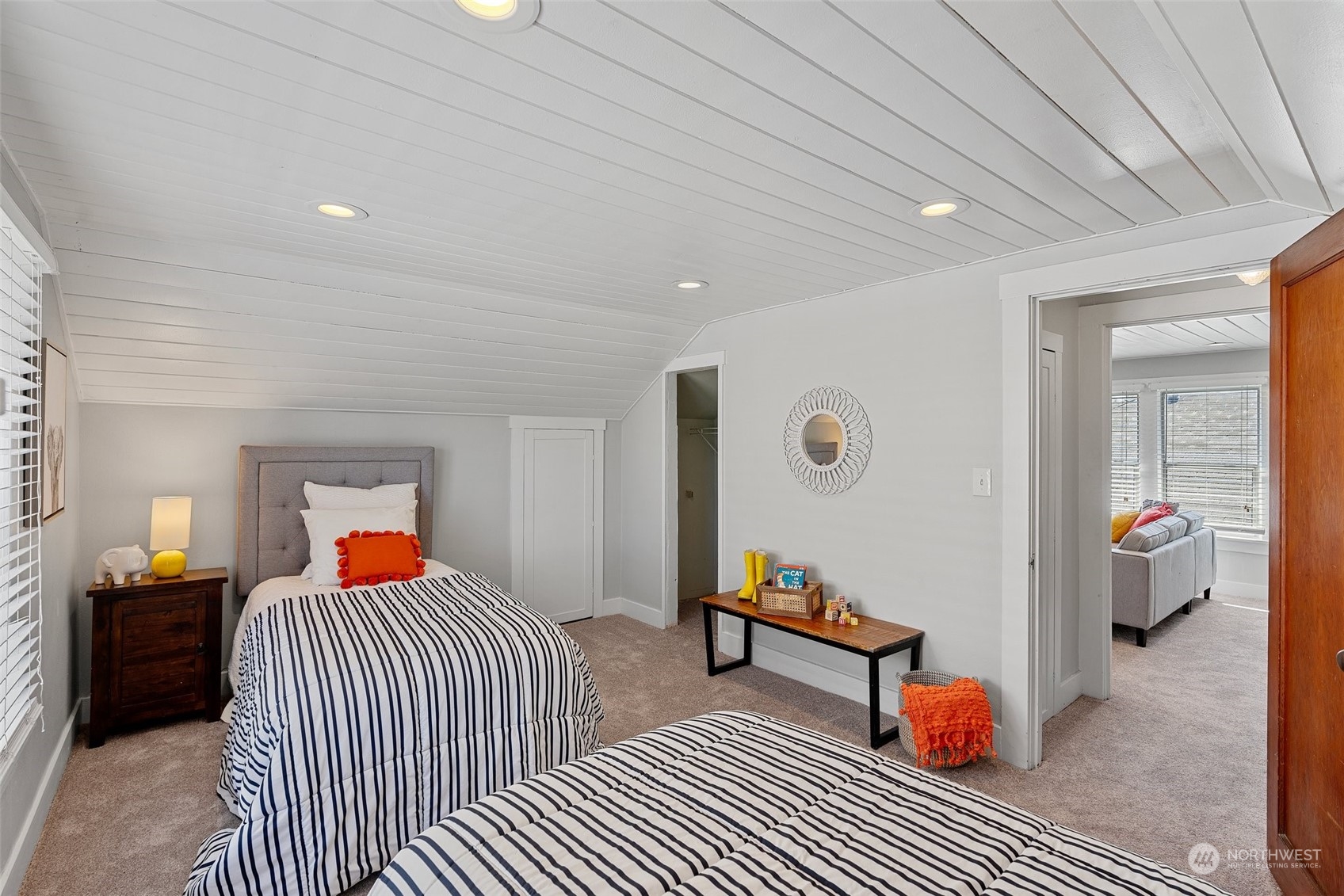 3630 Rockefeller Avenue Everett, WA 98201 - Photo 22 of 30 a bedroom with furniture and a mirror