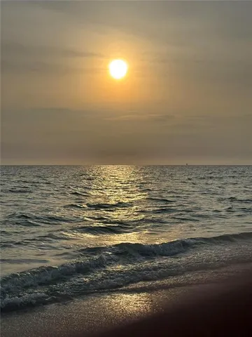 a view of wooden floor with a lake