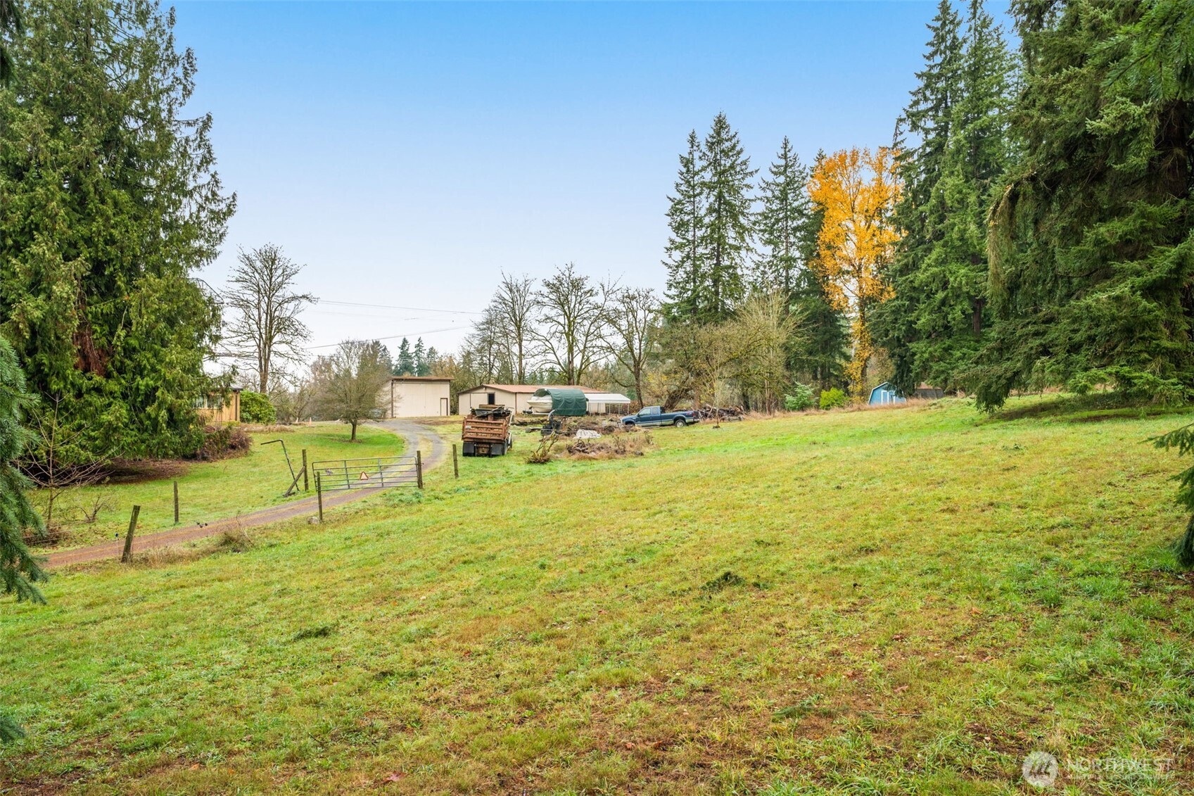 28624 168th Avenue Southeast Kent, WA 98042 - Photo 30 of 31 a view of yard with swimming pool and trees