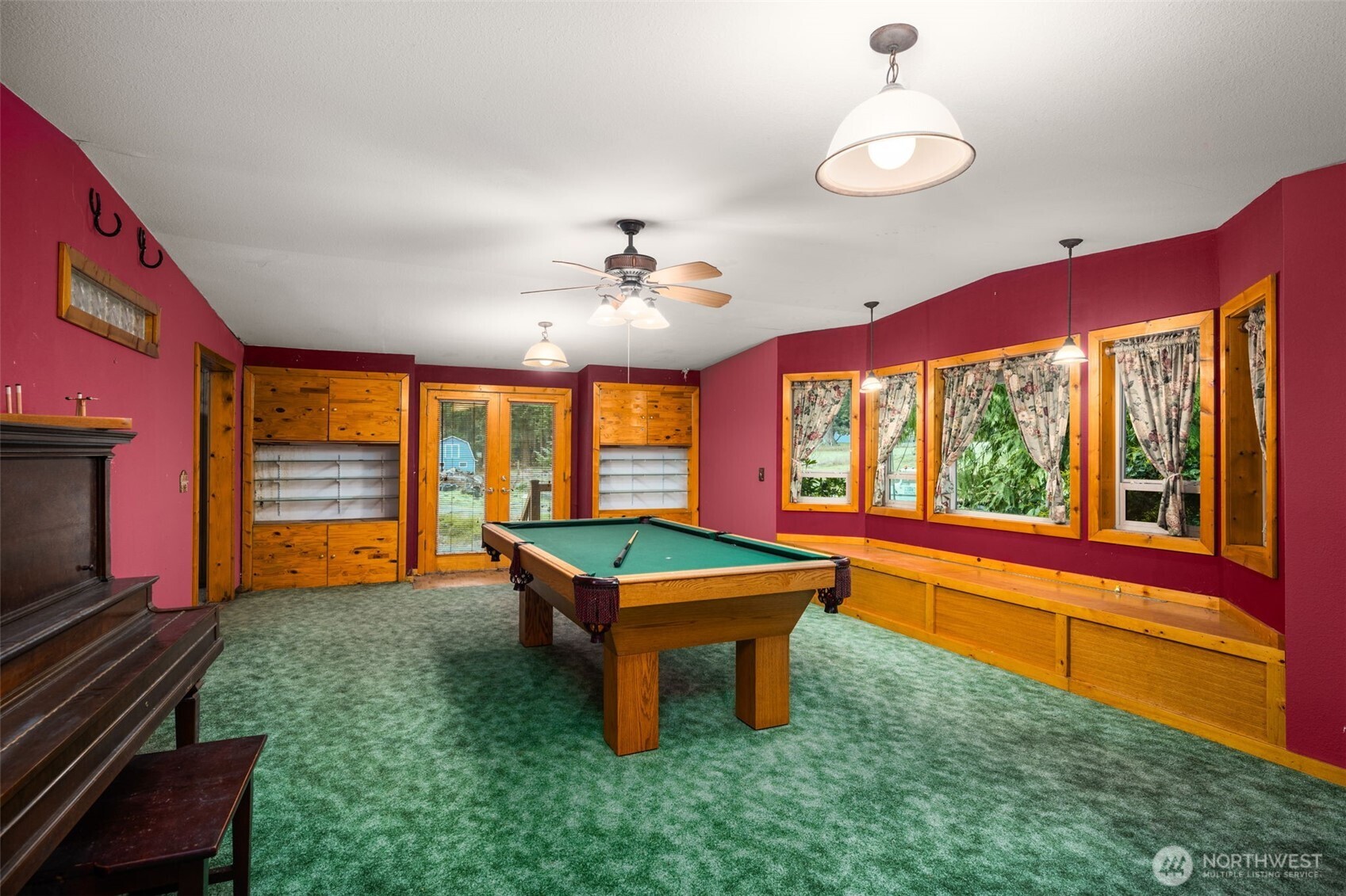 28624 168th Avenue Southeast Kent, WA 98042 - Photo 10 of 31 a room with pool table windows and wooden floor
