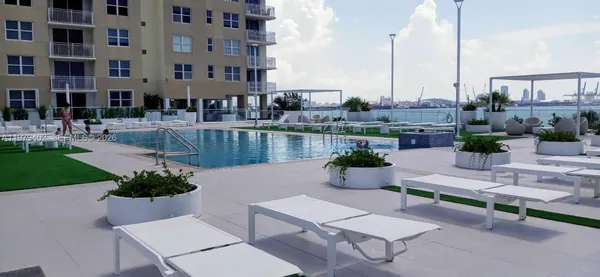 a living room with chairs