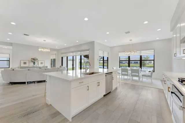 a view of a street with shops