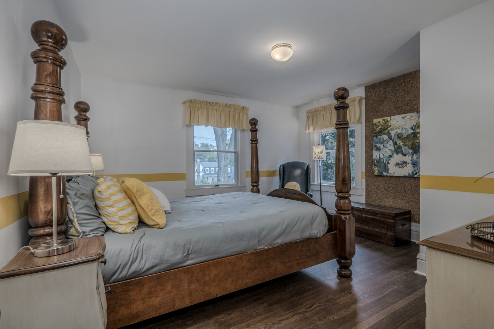 1530 Kaneville Road Geneva, IL 60134 - Photo 32 of 60 a bedroom with a bed and wooden floor