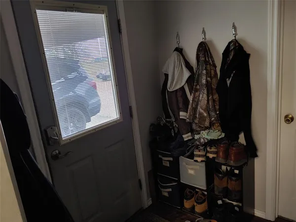 a view of a closet