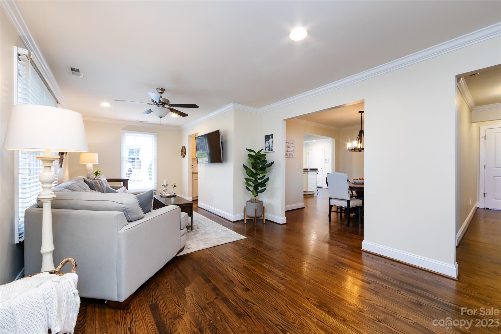 4341 Applegate Road Charlotte, NC 28209 - Photo 6 of 39 a living room with furniture and a wooden floor