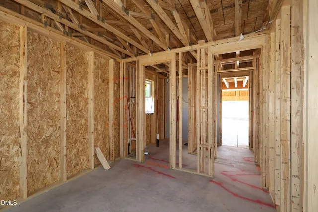 a view of empty room with a window