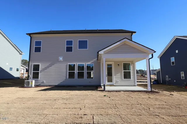 a backyard of a house