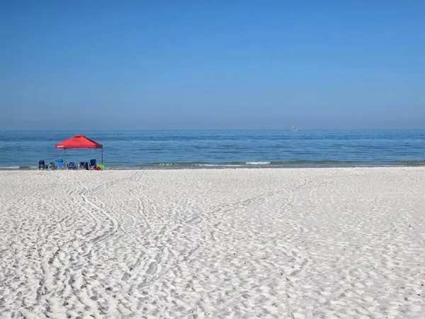 a view of beach and ocean