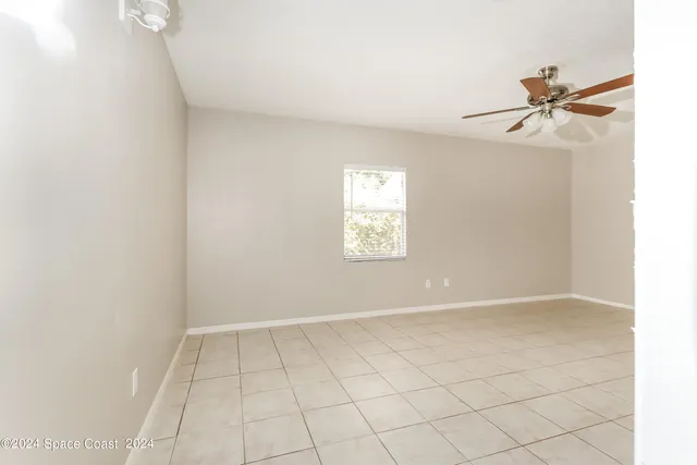 a view of a livingroom with a window