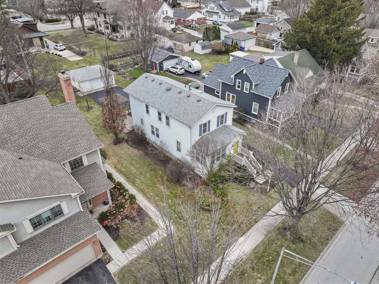 114 South Elm Street Mount Prospect, IL 60056 - Photo 39 of 44 an aerial view of a house with a yard