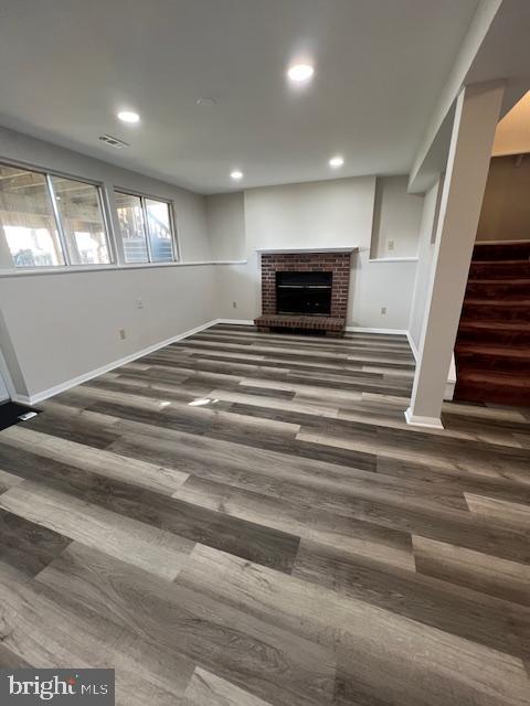 6627 Haydown Court Frederick, MD 21703 - Photo 25 of 30 a view of empty room with wooden floor and stairs