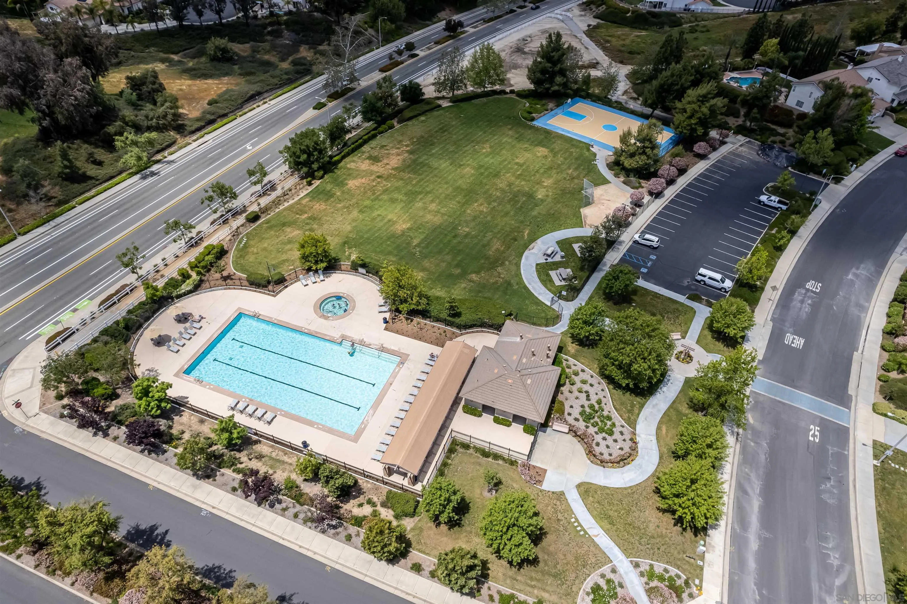 41411 Rue Jadot Temecula, CA 92591 - Photo 52 of 54 an aerial view of a house having outdoor space