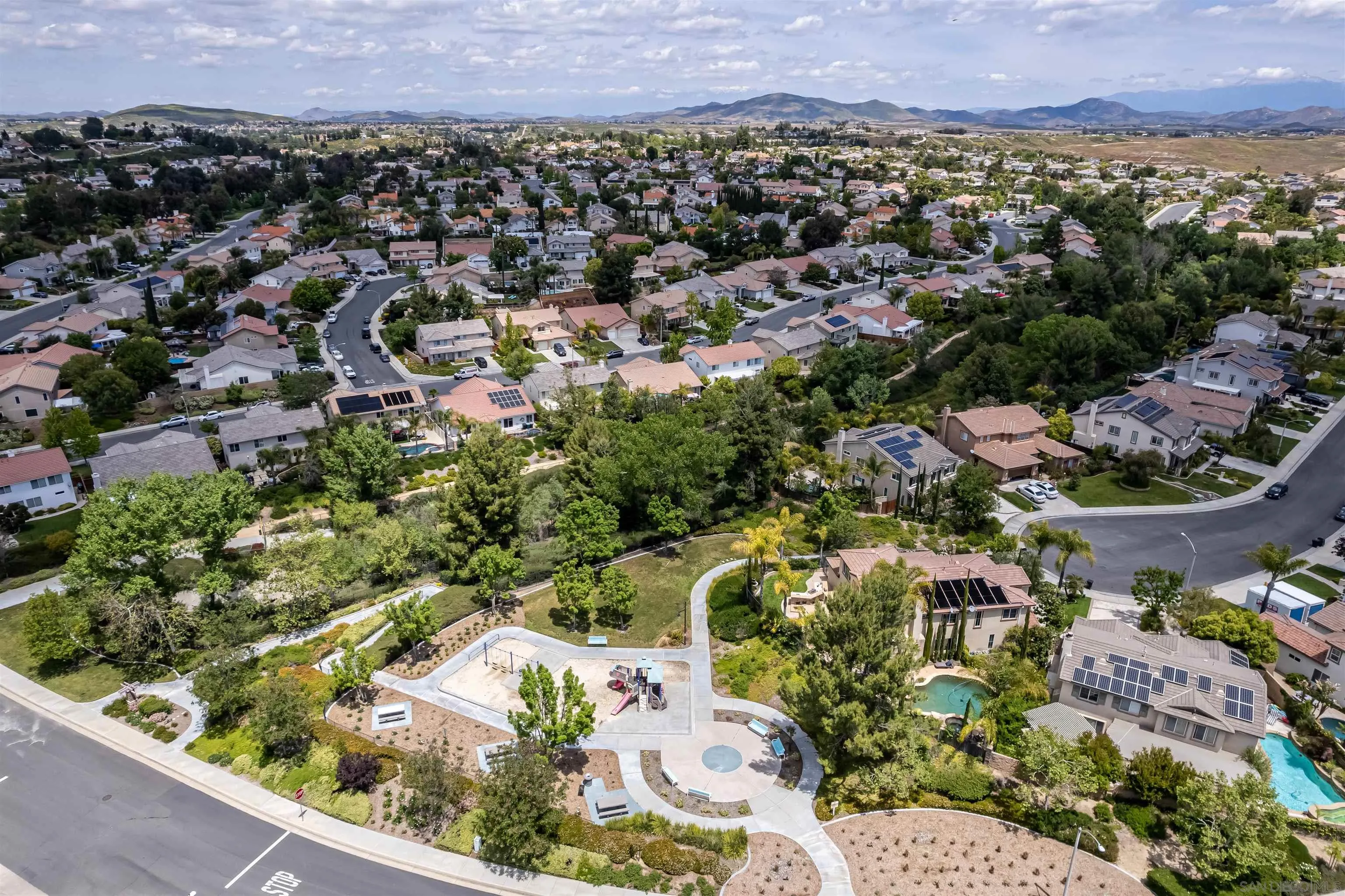 41411 Rue Jadot Temecula, CA 92591 - Photo 53 of 54 an aerial view of residential house and outdoor space