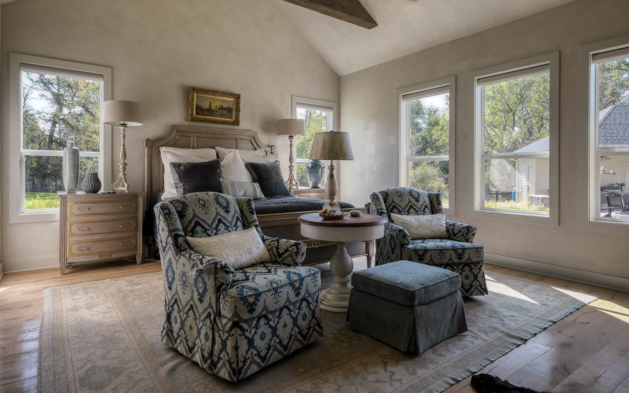 22474 Kmiec Road Hempstead, TX 77445 - Photo 21 of 50 Natural light, vaulted ceiling and scenic views highlight the primary bedroom.