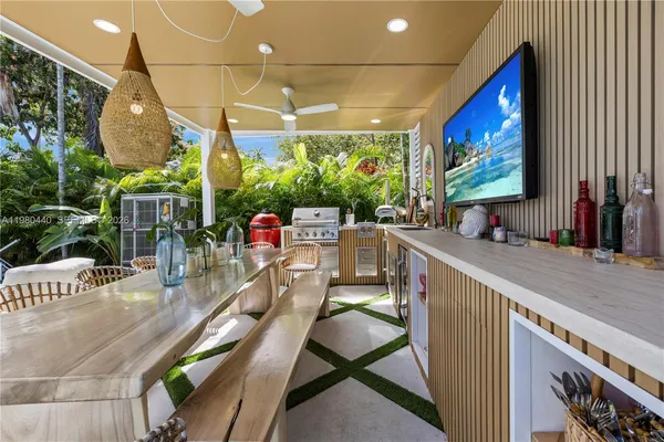 a view of balcony and patio