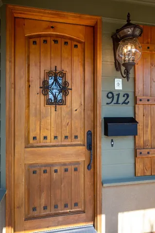 a view of a entryway door of the house