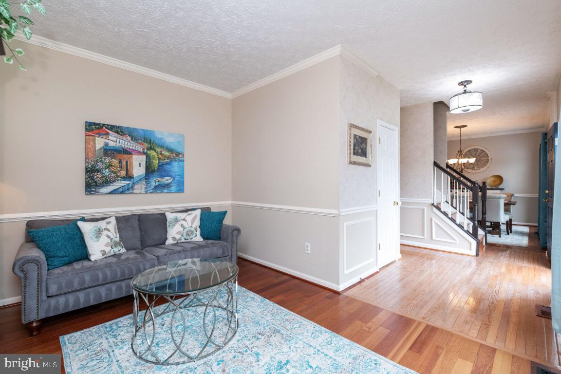 Living Room is open to Foyer