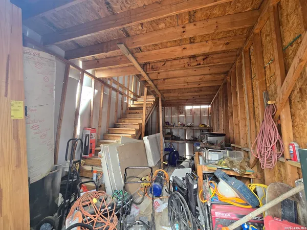 a view of storage and utility room