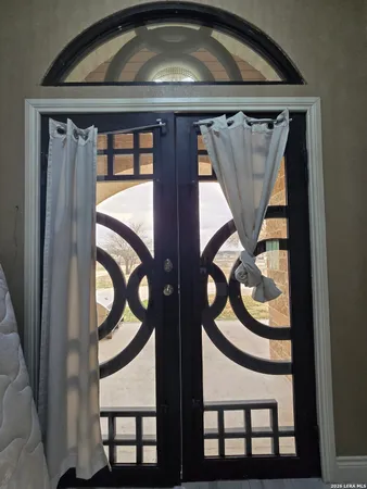 a view of front door