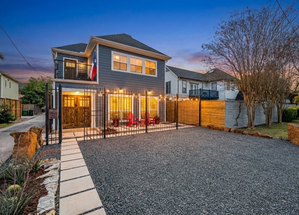 Welcome home to this charming two-story residence with a gated front yard, generous off-street parking, and a private patio designed for everyday comfort and entertaining.