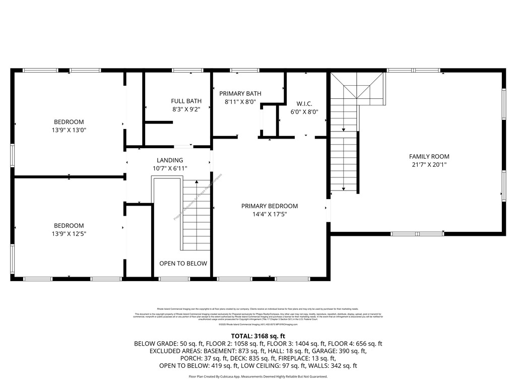 50 Sundale Road Cranston, RI 02921 - Photo 31 of 34 second floor layout - note the two staircase from first to second floor; and staircase from family room to finished third floor