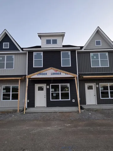 a front view of a house