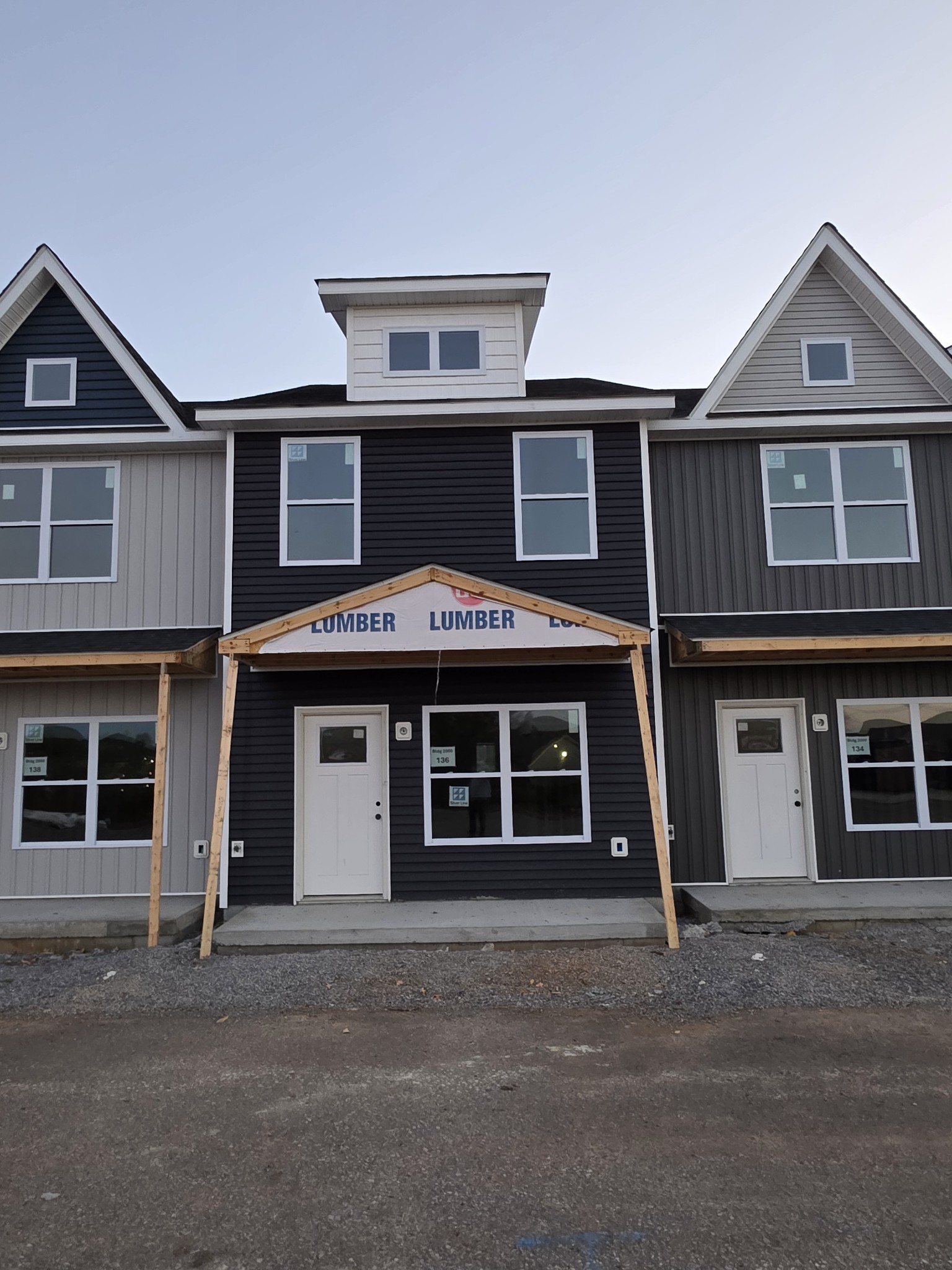 a front view of a house