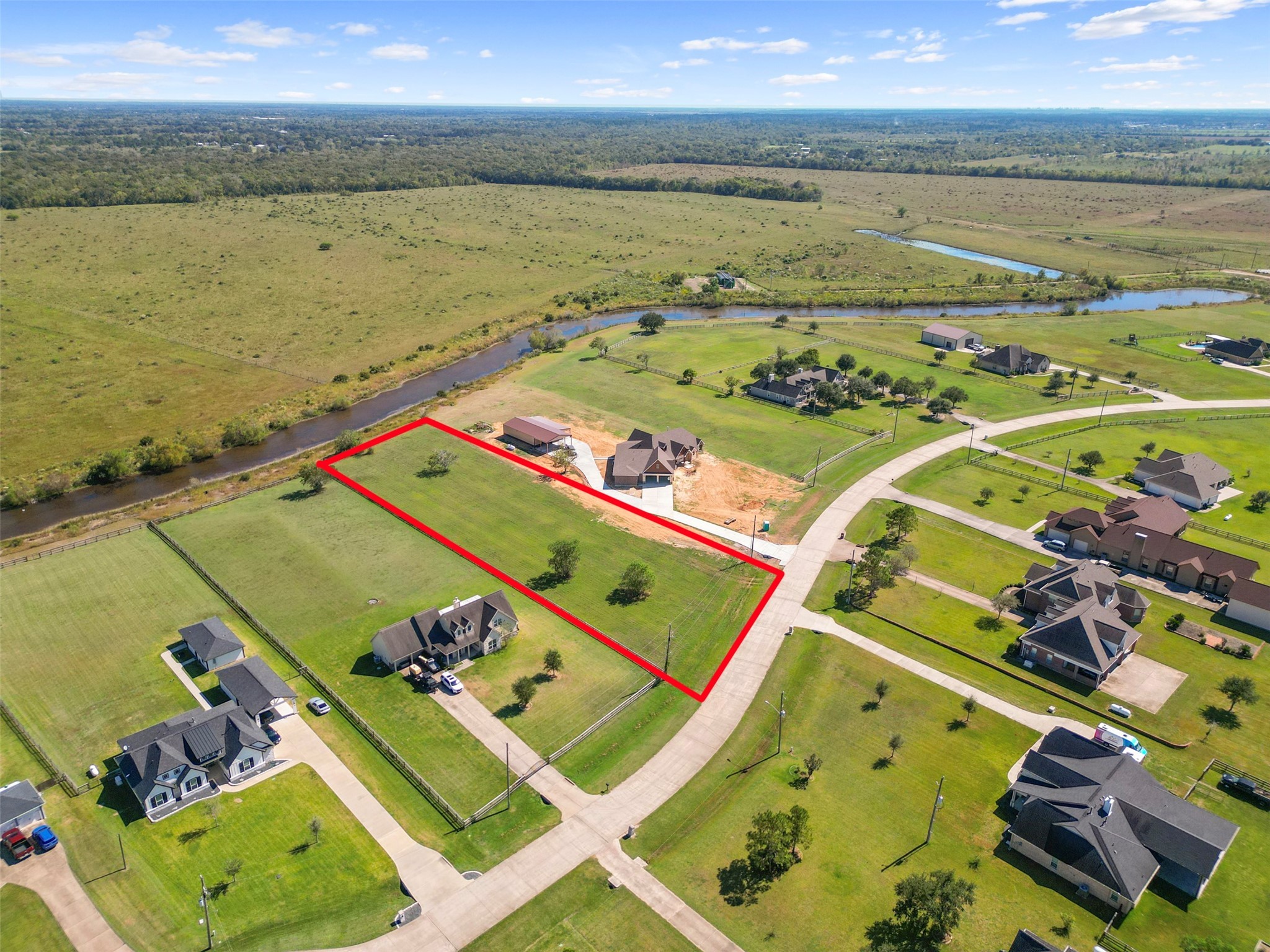 7515 Oak Alley Court Rosharon, TX 77583 - Photo 3 of 7 an aerial view of a pool a fireplace with outdoor space