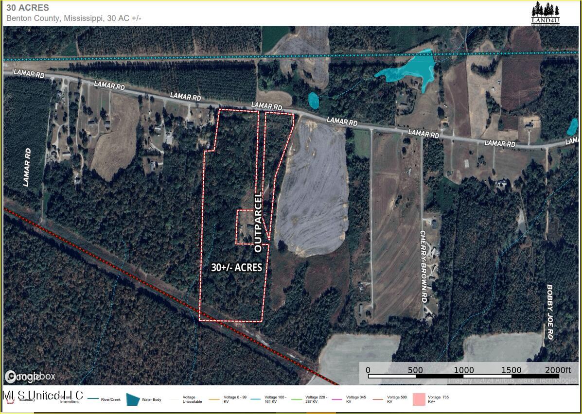 2415 Lamar Road Ashland, MS 38603 - Photo 7 of 9 AERIAL MAP