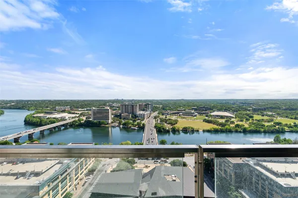 a view of a city and lake view