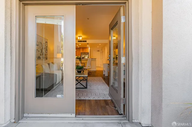 a view of a house with many windows