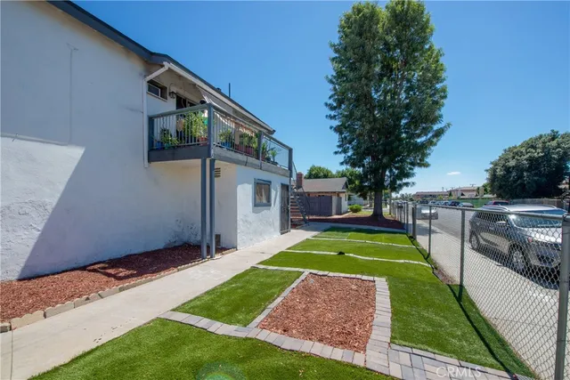 a view of swimming pool with seating area