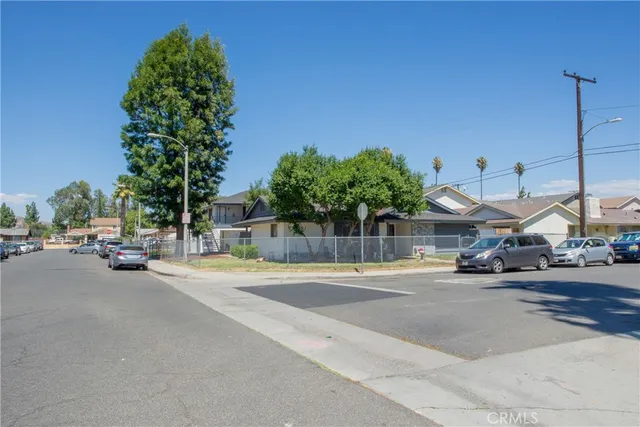 a view of a street with cars